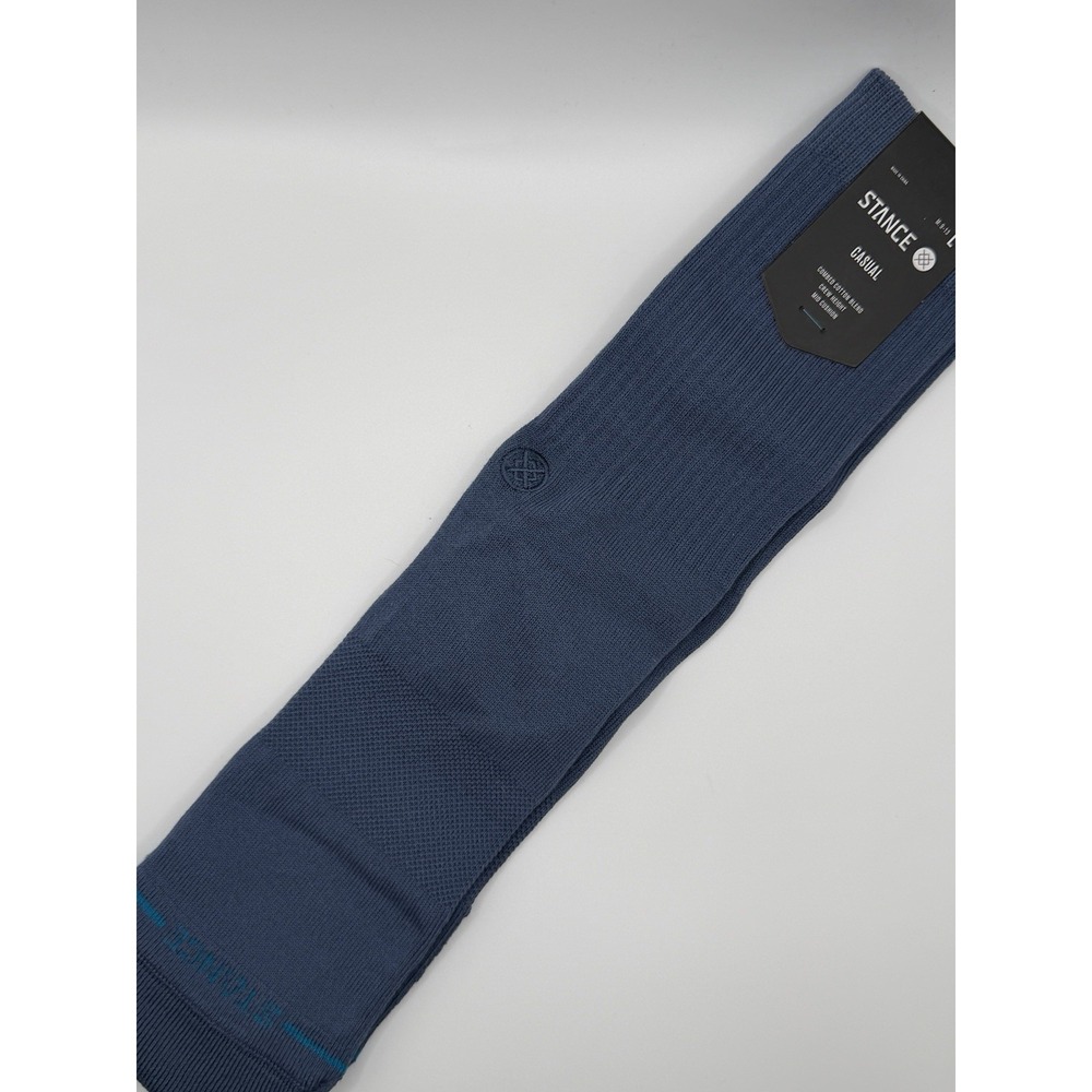 Stance Icon Dyed Crew Socks Sea Blue M311D14ICO Mens Large NWT